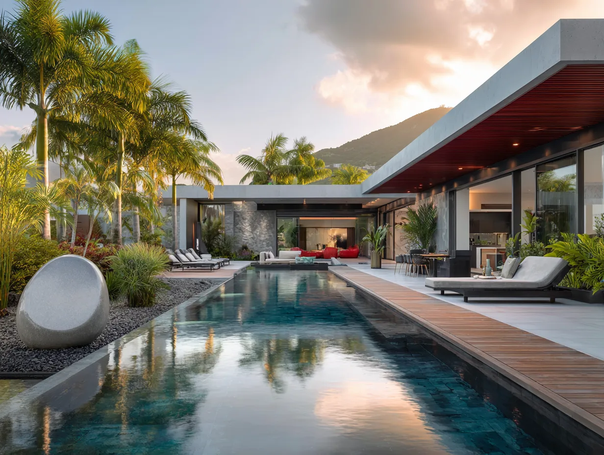 Villa Grey and Red
