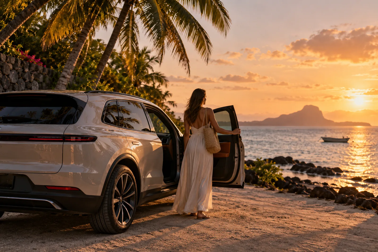 Location voiture luxe à Flic en Flac – Royal Keys & Esthétique VIP