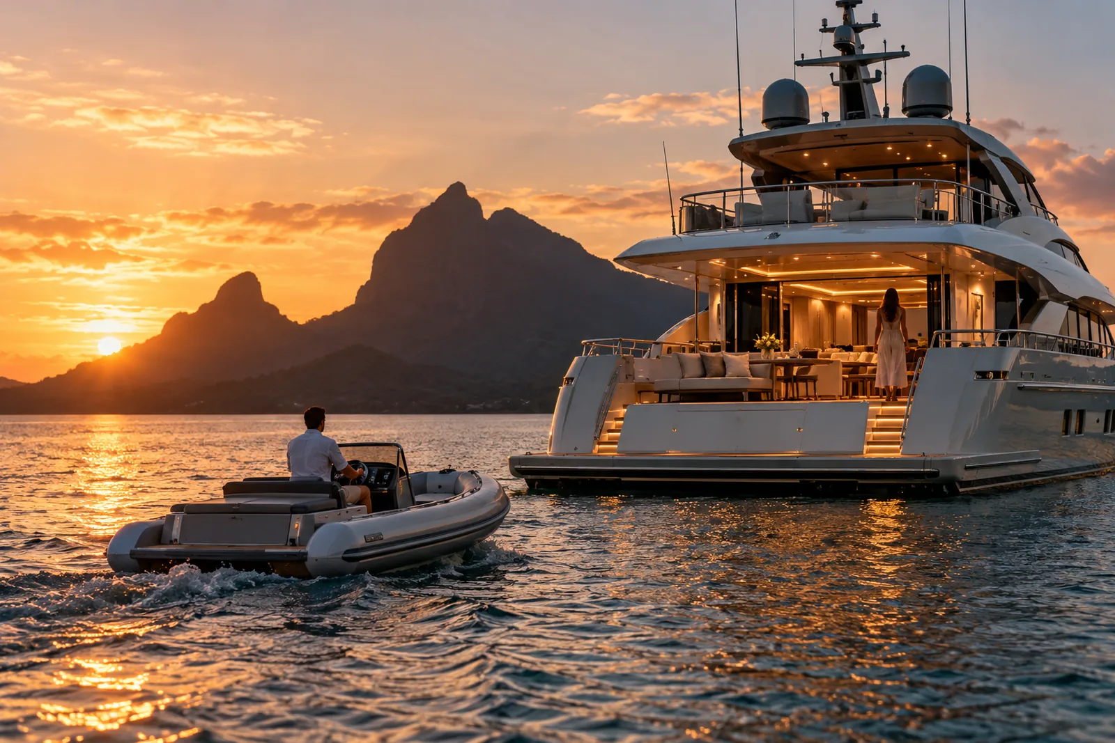 Yacht privé & esthétique à Rivière Noire – Luxe sur mer avec Royal Keys — Royal Keys, île Maurice
