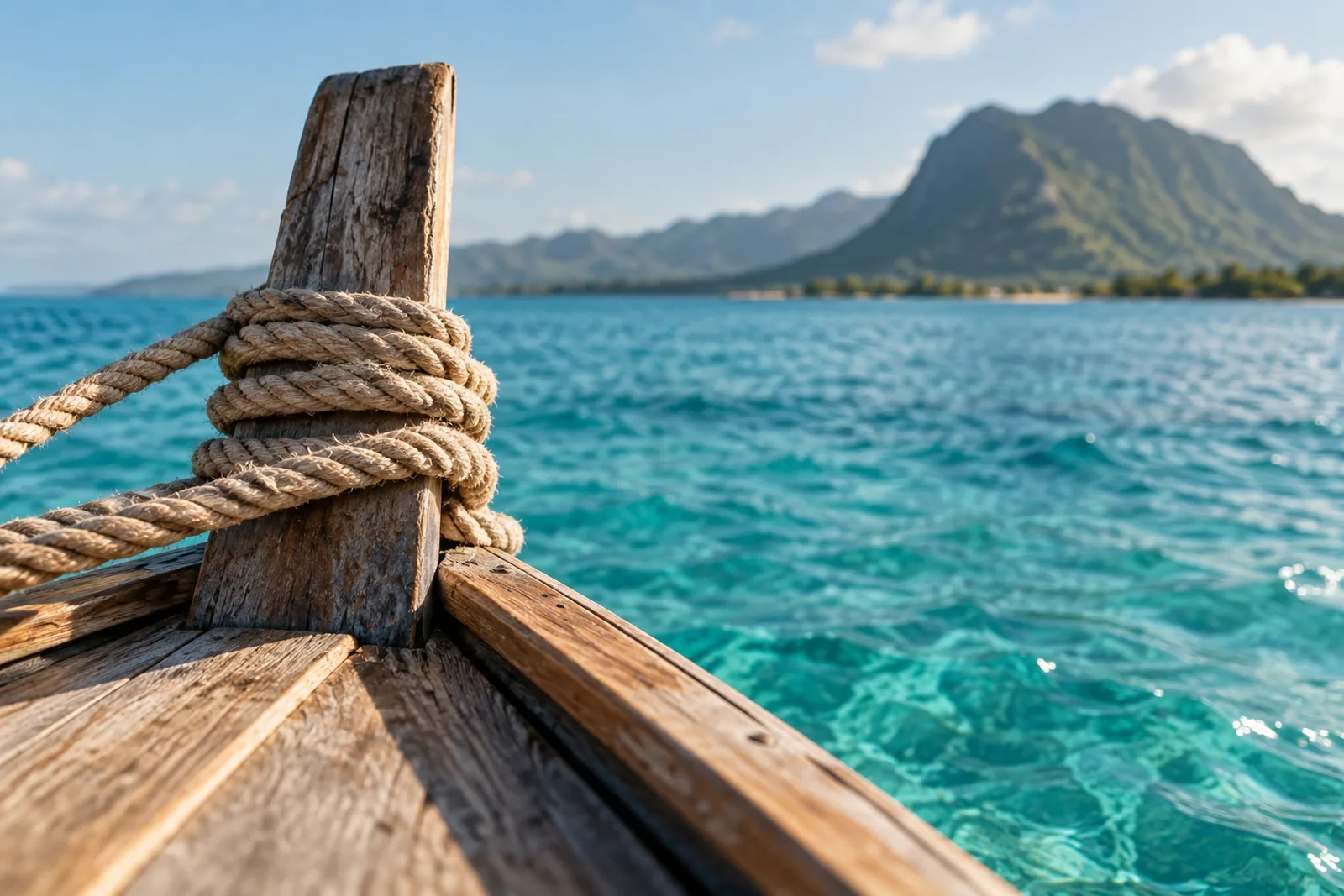 Balade en pirogue traditionnelle, un moment de l'excursion organisée par Royal Keys à l'île Maurice
