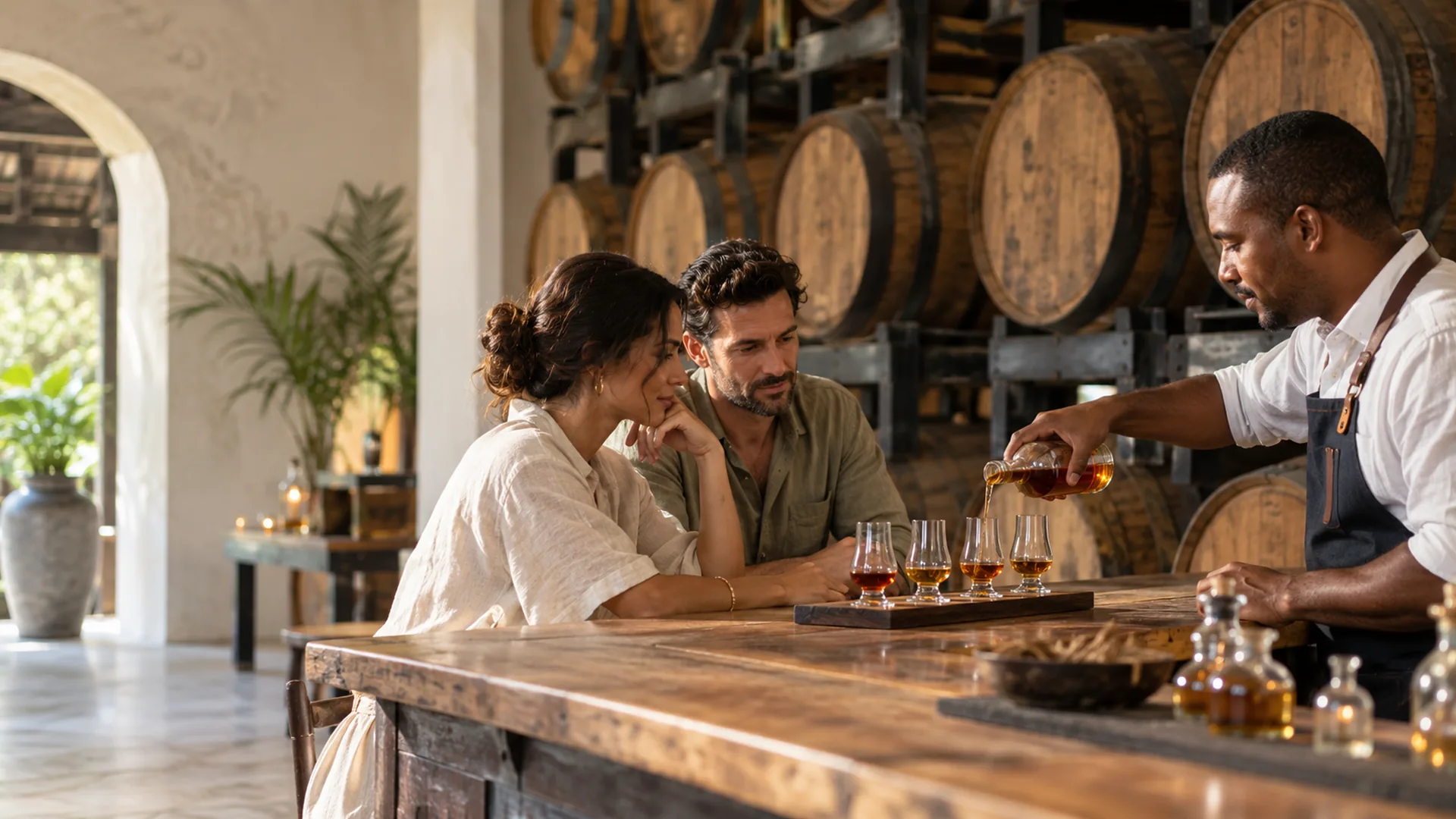 Dégustation de rhum et repas gastronomique à Chamarel