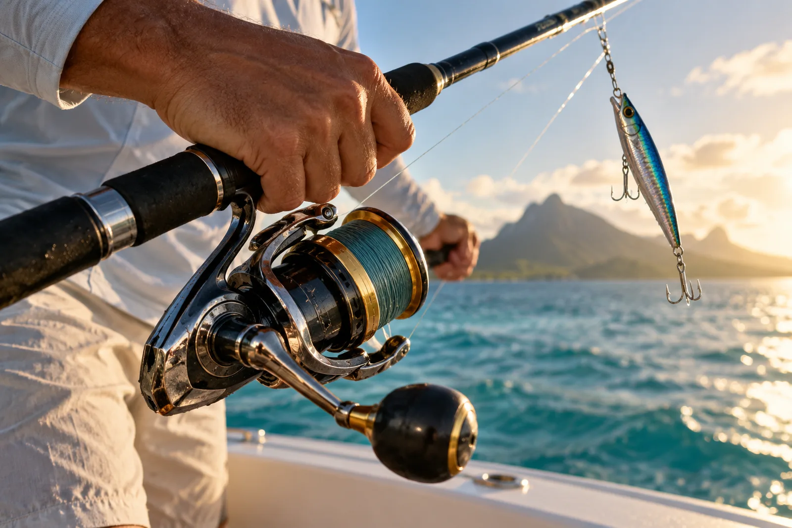 Pêche au gros, un moment de l'excursion organisée par Royal Keys à l'île Maurice