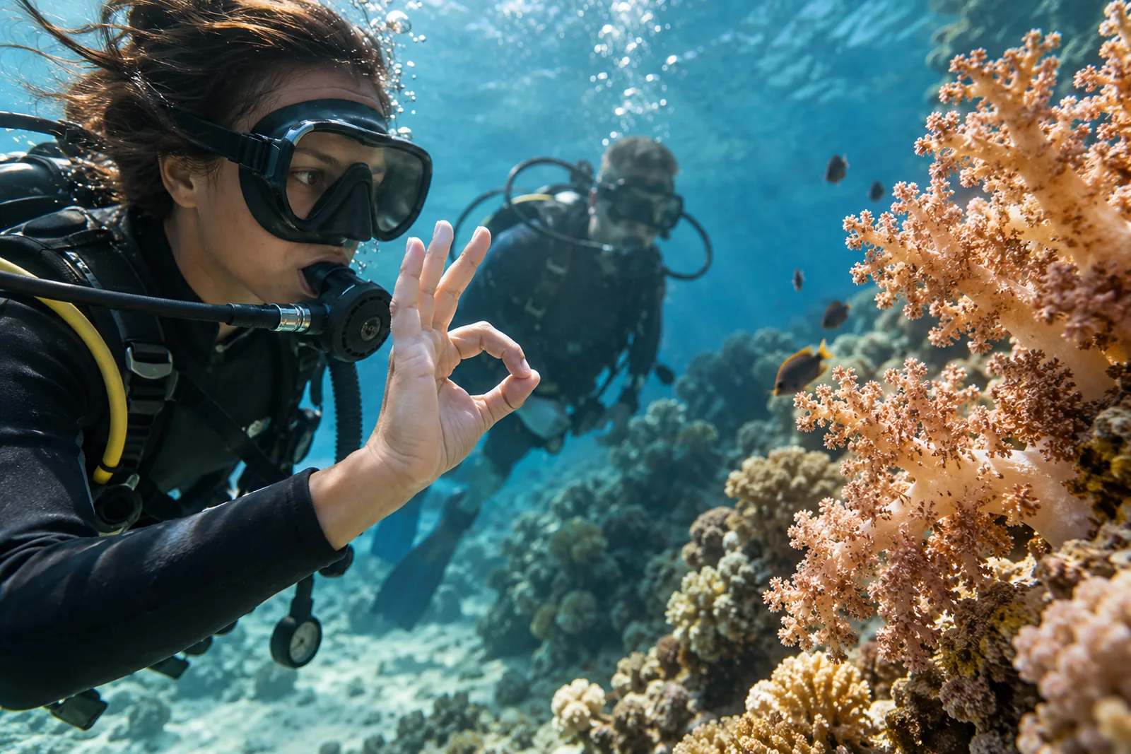 Plongée sous-marine sur les plus beaux spots de l’île, un moment de l'excursion organisée par Royal Keys à l'île Maurice