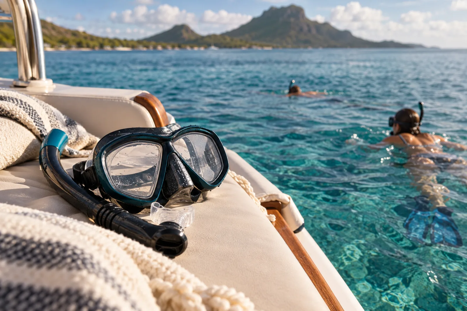 Sortie snorkeling à Blue Bay, un moment de l'excursion organisée par Royal Keys à l'île Maurice