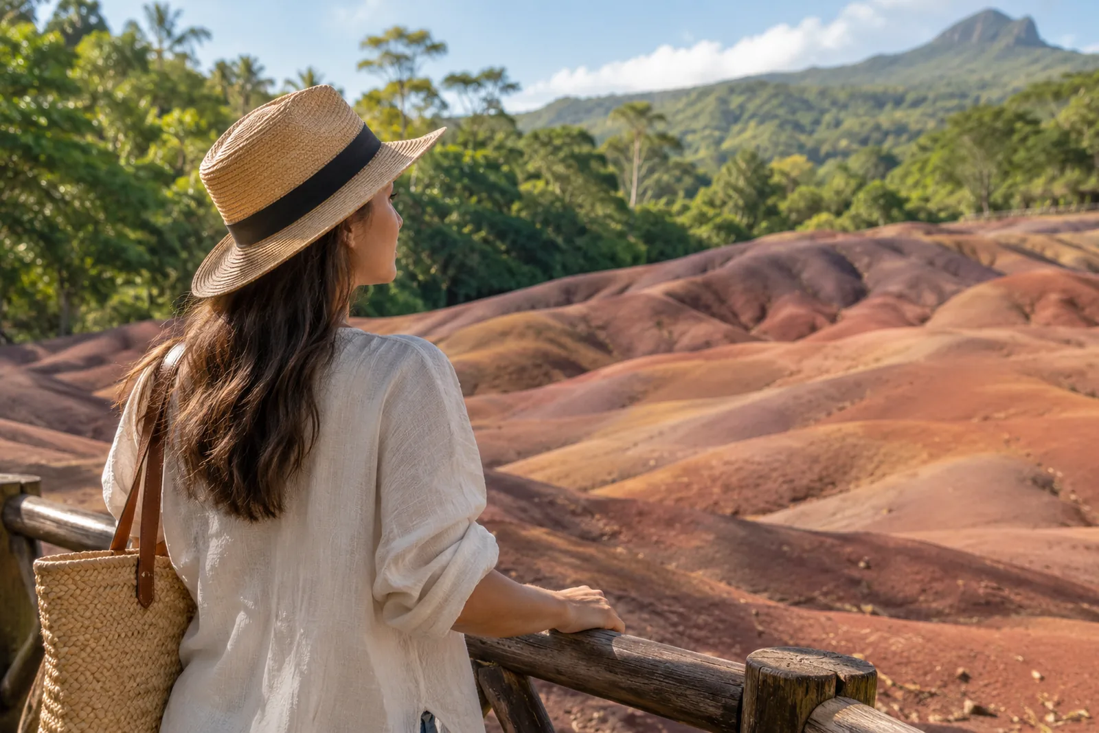 Visite privée des Terres des Sept Couleurs à Chamarel, un moment de l'excursion organisée par Royal Keys à l'île Maurice