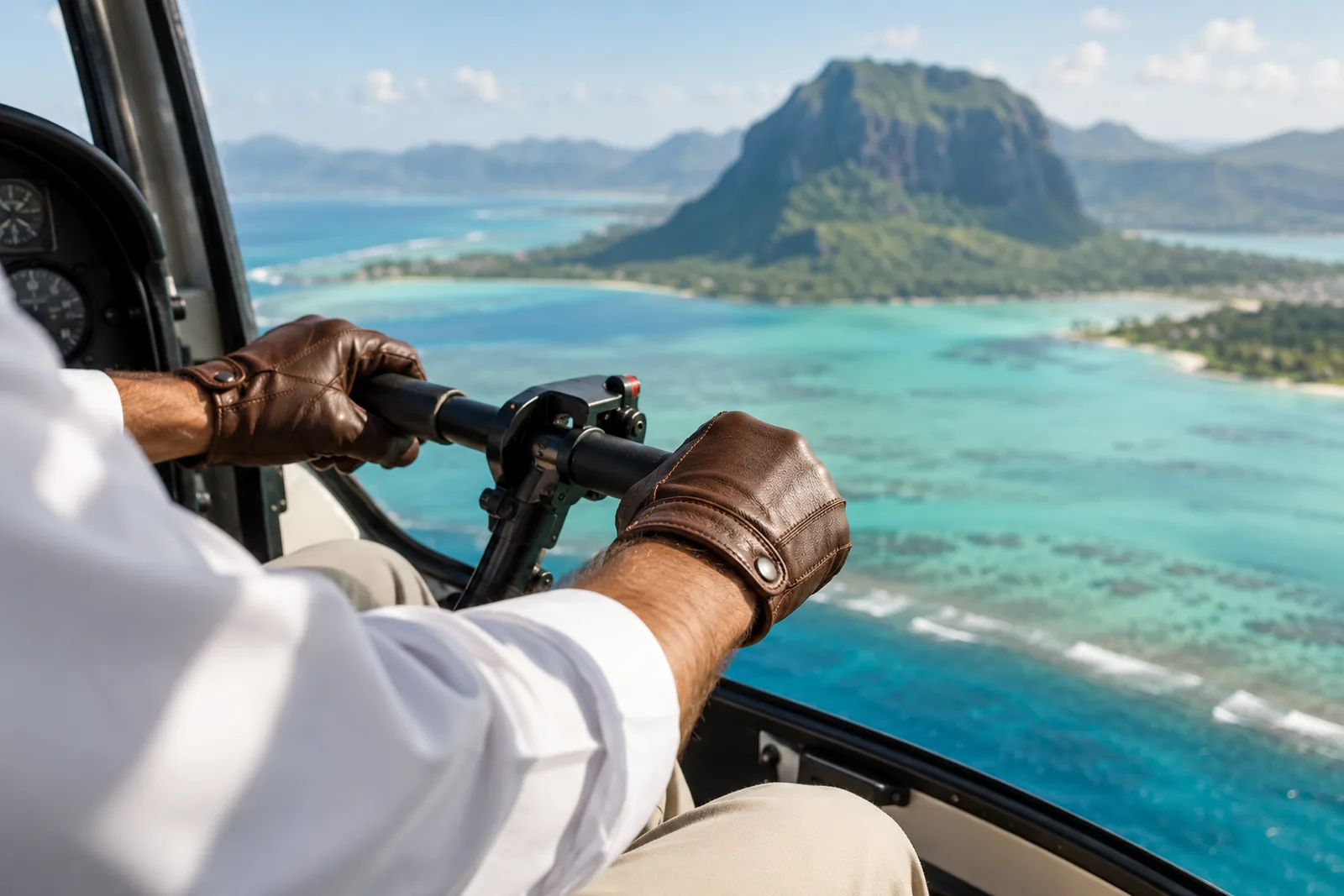 Vol en ULM, un moment de l'excursion organisée par Royal Keys à l'île Maurice