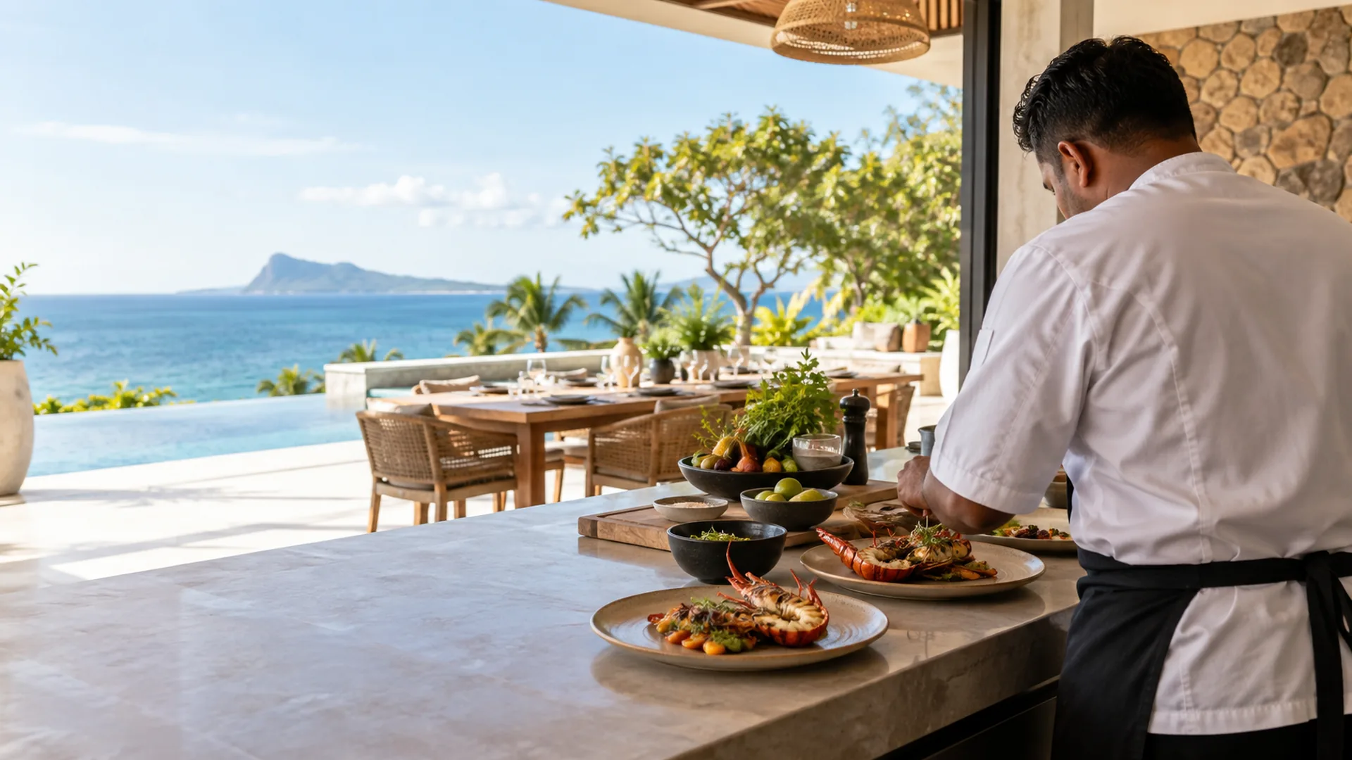 Chef privé à la villa